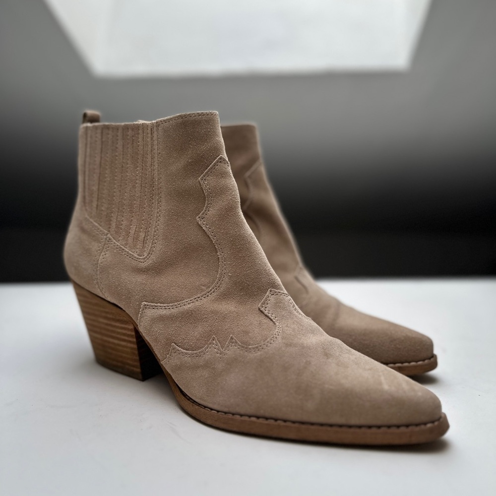 Sam Edelman Tan Suede Ankle Boots